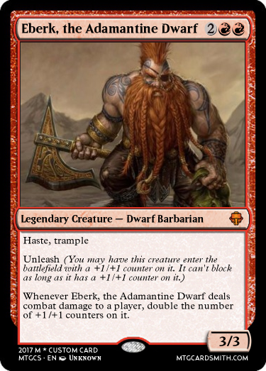 Eberk-the-Adamantine-Dwarf Arzien Magic: The Gathering 